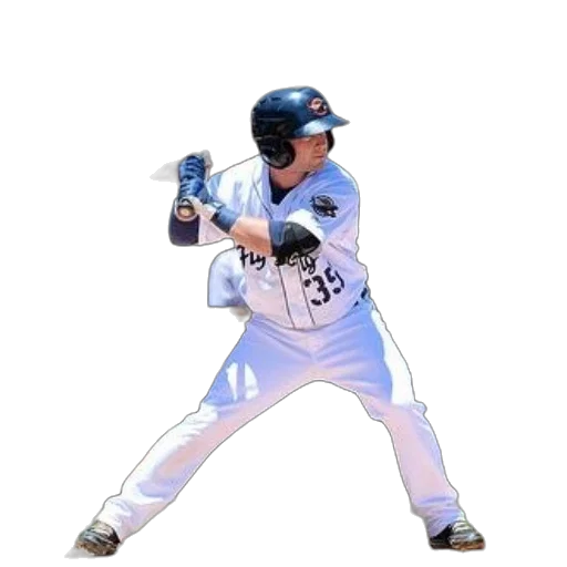 staff, baseball, player, white, uniform, number, his, jersey transparent PNG cut-out