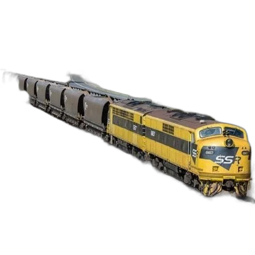 weapon, 3d render, photorealistic, yellow, train, letters, ssfp, front transparent PNG cut-out