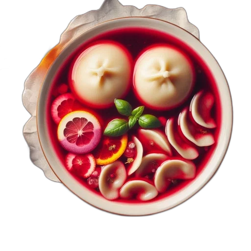 food, jewelry, photorealistic, 3d render, concept art, oil painting, red, dish transparent PNG cut-out