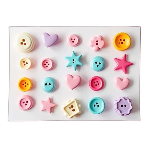 jewelry, food, pastel, colorful, set, buttons, arranged, pink transparent PNG cut-out