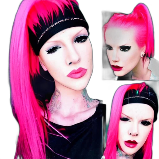 photorealistic, cartoon, fantasy art, cyberpunk, neon, dark, jeffree, star transparent PNG cut-out