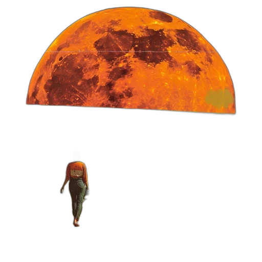 hat, umbrella, food, furniture, concept art, 3d render, outer space, earth tones transparent PNG cut-out
