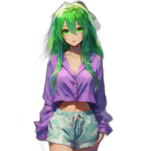 dress, jacket, dragon, flower, pixel art, anime, 3d render, fantasy art transparent PNG cut-out