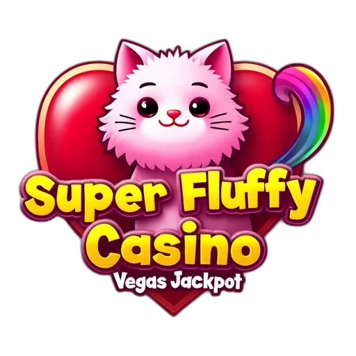 colorful, logo, super, fluffy, casino, featuring, pink, cat transparent PNG cut-out