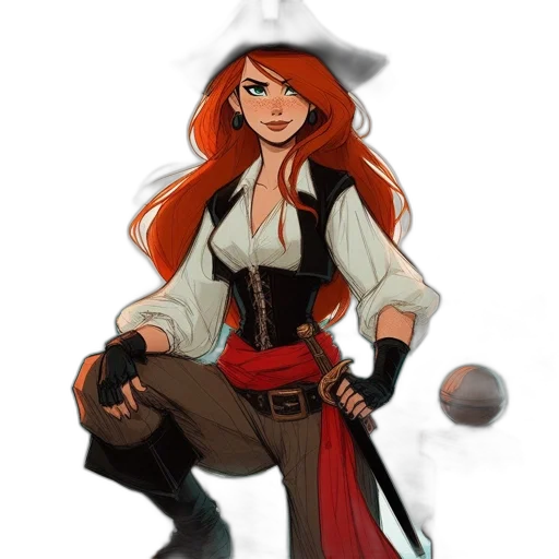 jacket, staff, fantasy art, concept art, comic book art, pixel art, red, dark transparent PNG cut-out