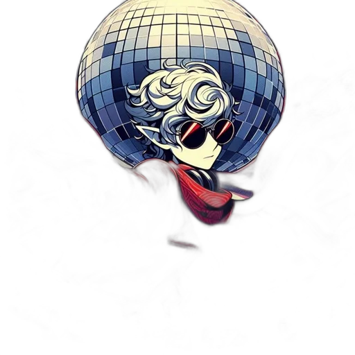 mask, umbrella, staff, robot, concept art, cartoon, pixel art, comic book art transparent PNG cut-out