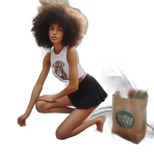 hair, dress, creature, food, concept art, photorealistic, fantasy art, cartoon transparent PNG cut-out