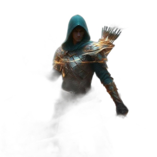 staff, weapon, sword, jacket, concept art, fantasy art, comic book art, pixel art transparent PNG cut-out