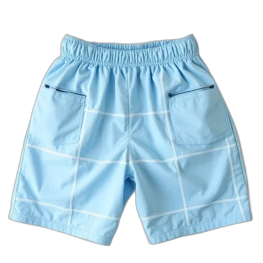 blue, pastel, pair, light, shorts, grid, pattern, fabric transparent PNG cut-out