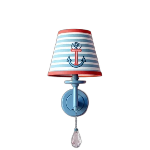umbrella, hat, furniture, 3d render, blue, white, striped, lamp transparent PNG cut-out