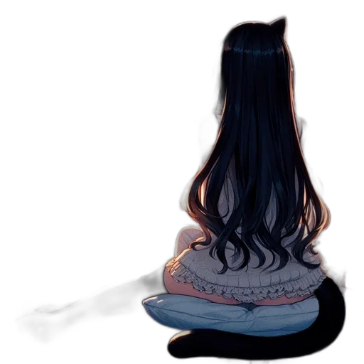 hair, dress, mask, crown, anime, watercolor, concept art, pixel art transparent PNG cut-out