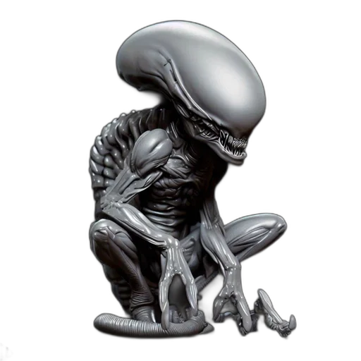 creature, animal, robot, concept art, 3d render, outer space, digital, model transparent PNG cut-out