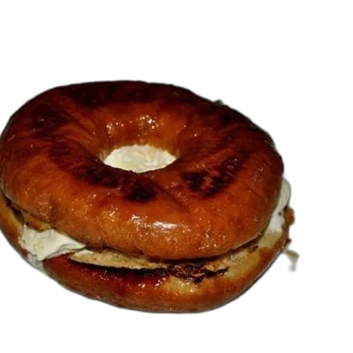 food, animal, weapon, crown, 3d render, photorealistic, golden-brown, bagel transparent PNG cut-out