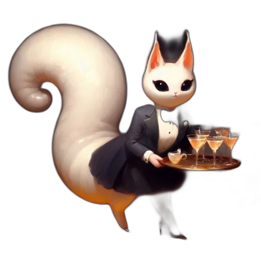 staff, animal, food, concept art, fantasy art, 3d render, pixel art, anthropomorphic transparent PNG cut-out