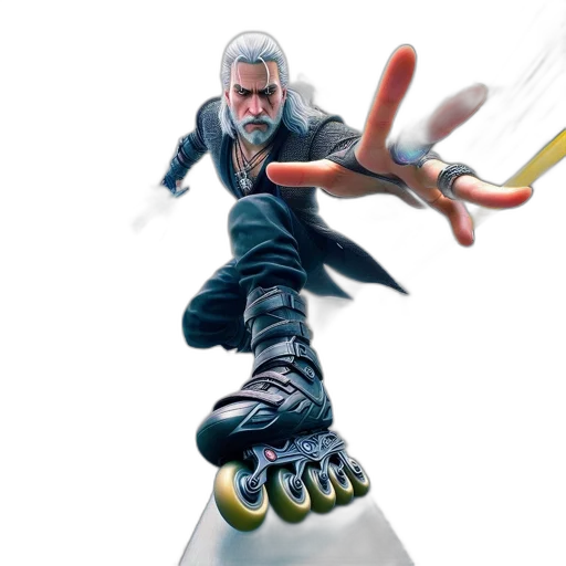 shoes, concept art, 3d render, fantasy art, comic book art, urban, setting, man transparent PNG cut-out