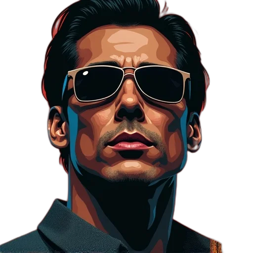 face, jacket, comic book art, photorealistic, concept art, cartoon, cover, who transparent PNG cut-out