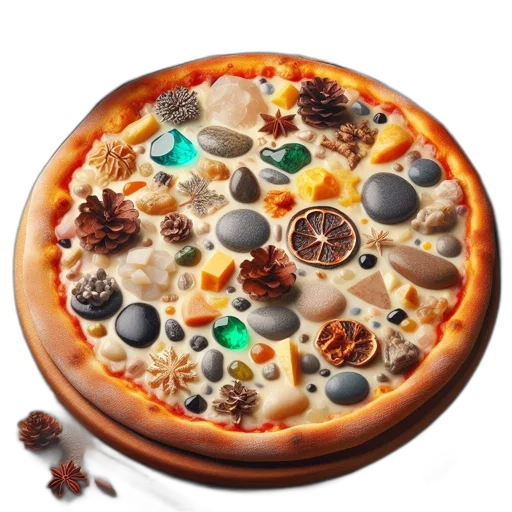 food, jewelry, weapon, crown, 3d render, photorealistic, earth tones, colorful transparent PNG cut-out