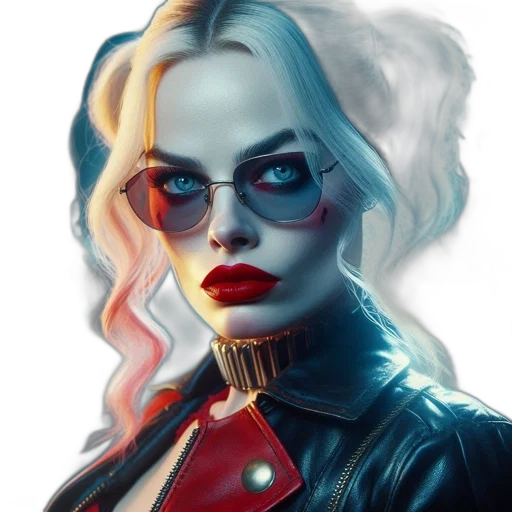 face, jacket, comic book art, concept art, fantasy art, cartoon, red, close-up transparent PNG cut-out