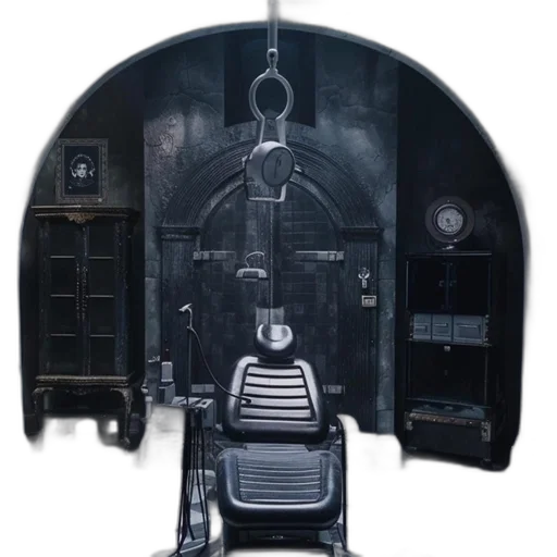 robot, furniture, dress, car, concept art, 3d render, room, gothic transparent PNG cut-out