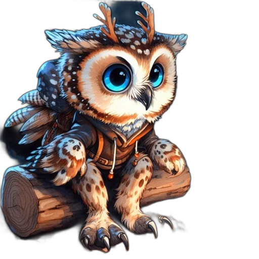 staff, animal, creature, fantasy art, concept art, 3d render, photorealistic, fantastical transparent PNG cut-out