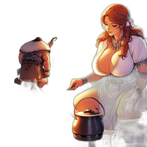 dress, food, robot, bottle, concept art, watercolor, fantasy art, pixel art transparent PNG cut-out