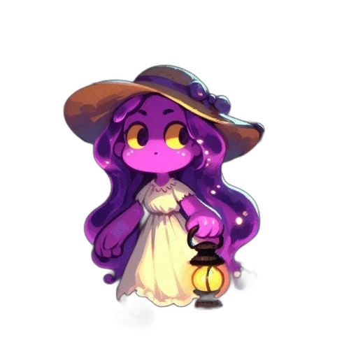hat, staff, dress, creature, pixel art, concept art, fantasy art, 3d render transparent PNG cut-out