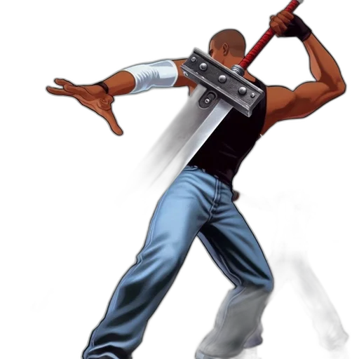 weapon, sword, staff, robot, concept art, 3d render, photorealistic, pixel art transparent PNG cut-out