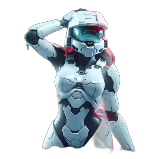 robot, weapon, concept art, 3d render, vaporwave, anime, pastel, blue transparent PNG cut-out
