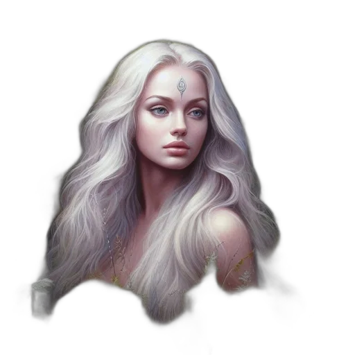 face, hair, dragon, crown, fantasy art, concept art, photorealistic, pixel art transparent PNG cut-out