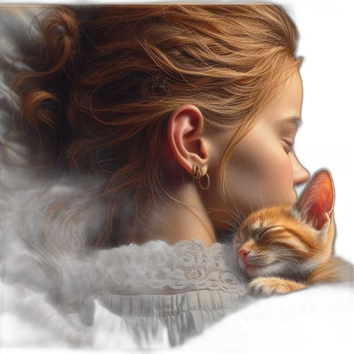 photorealistic, oil painting, fantasy art, watercolor, golden, image, shows, relaxed transparent PNG cut-out