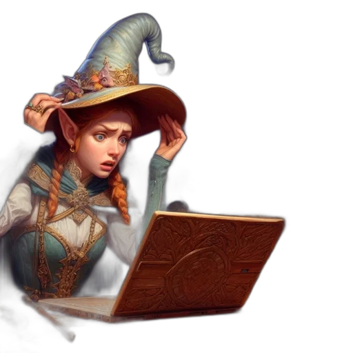 hat, staff, dragon, fantasy art, concept art, 3d render, pixel art, fantastical transparent PNG cut-out