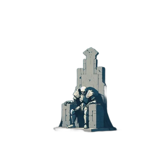 building, weapon, robot, sword, concept art, pixel art, 3d render, fantasy art transparent PNG cut-out