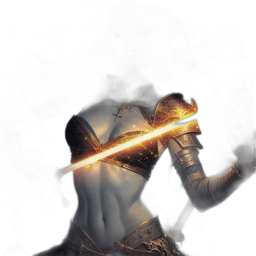 sword, weapon, staff, mask, concept art, fantasy art, cyberpunk, 3d render transparent PNG cut-out