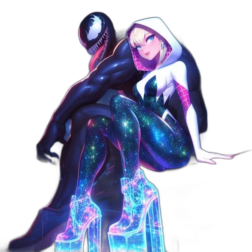 dress, jacket, creature, concept art, cyberpunk, pixel art, fantasy art, outer space transparent PNG cut-out