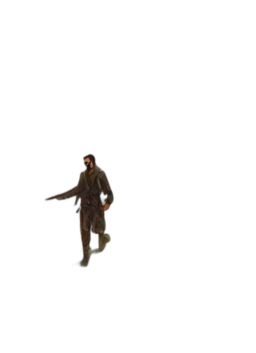 jacket, weapon, sword, staff transparent PNG cut-out