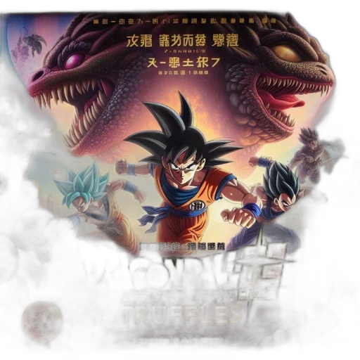 dragon, concept art, fantasy art, comic book art, anime, ball, super, attack transparent PNG cut-out