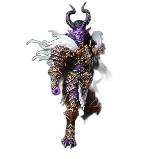 staff, jewelry, creature, concept art, fantasy art, 3d render, dark, horned transparent PNG cut-out