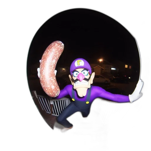 creature, hat, animal, staff, 3d render, vaporwave, person, wario transparent PNG cut-out
