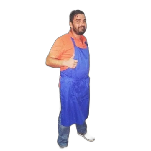 staff, jacket, food, dress, oil painting, man, apron, stands transparent PNG cut-out