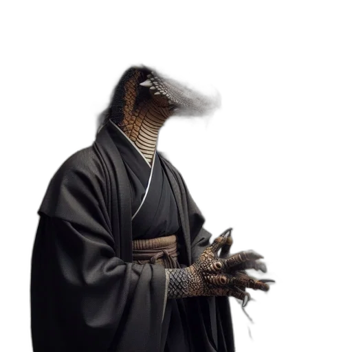 dragon, mask, animal, creature, concept art, photorealistic, fantasy art, 3d render transparent PNG cut-out