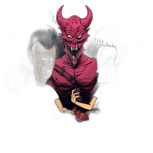 dragon, mask, creature, concept art, pixel art, fantasy art, comic book art, red transparent PNG cut-out
