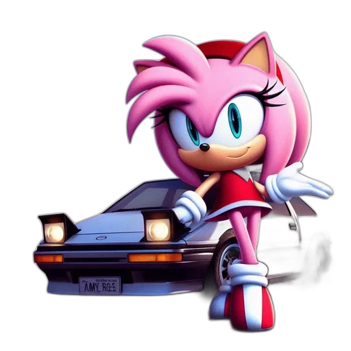 car, animal, weapon, concept art, vaporwave, pixel art, 3d render, animated transparent PNG cut-out