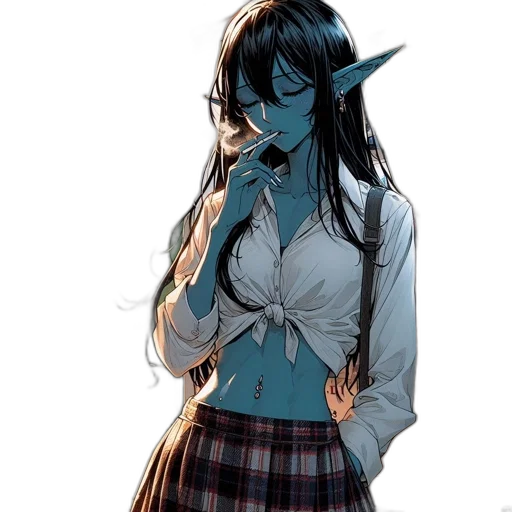 staff, creature, dress, jacket, concept art, fantasy art, anime, comic book art transparent PNG cut-out