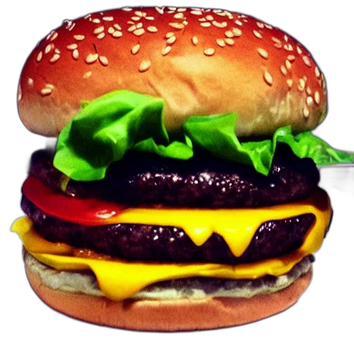 food, animal, crown, photorealistic, 3d render, pixel art, concept art, hamburger transparent PNG cut-out