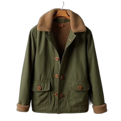 jacket, earth tones, green, country, olive transparent PNG cut-out
