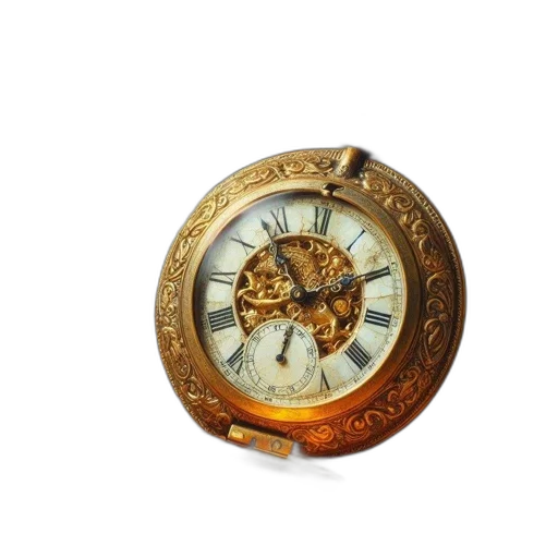 jewelry, crown, antique, pocket, watch, wooden, background, next transparent PNG cut-out
