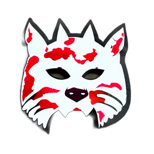 animal, mask, creature, pixel art transparent PNG cut-out