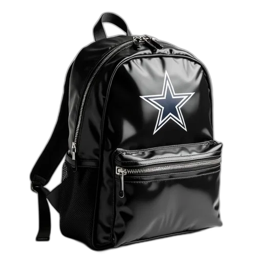 jacket, black, dallas, cowboys, clear, backpack, mesh, shoulder transparent PNG cut-out