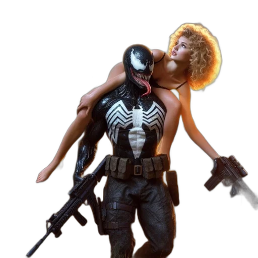 weapon, concept art, comic book art, 3d render, cyberpunk, during, golden, hour transparent PNG cut-out