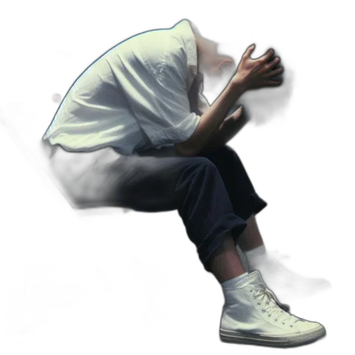 shoes, jacket, face, mask, concept art, photorealistic, 3d render, pixel art transparent PNG cut-out